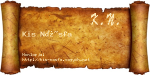 Kis Násfa névjegykártya